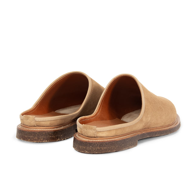 Mule - Peanut Papillon Suede