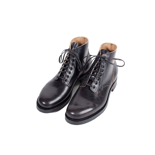 N1 Boot - Black Teacore Vacchetta Lucida