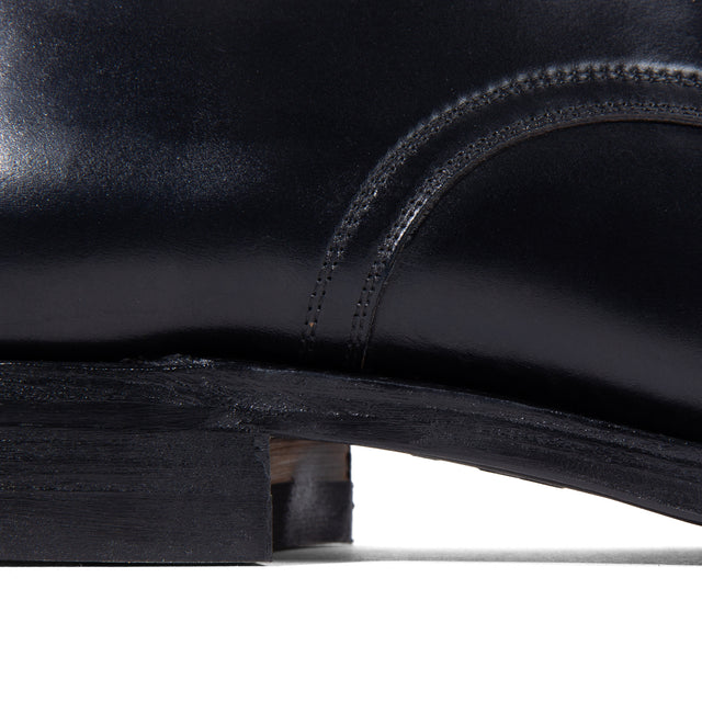 Navvy Cut Shoe - Black Shell Cordovan®
