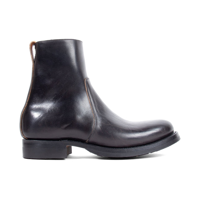 Side Zip - Black Teacore Vacchetta Lucida