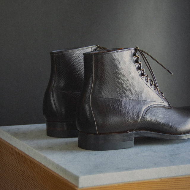Navvy Boot™ - Mahogany Hatchgrain Shell Cordovan