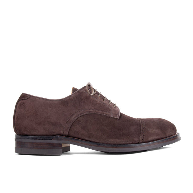 Navvy Cut Shoe BCT - Dark Chocolate Janus Suede - VIBERG
