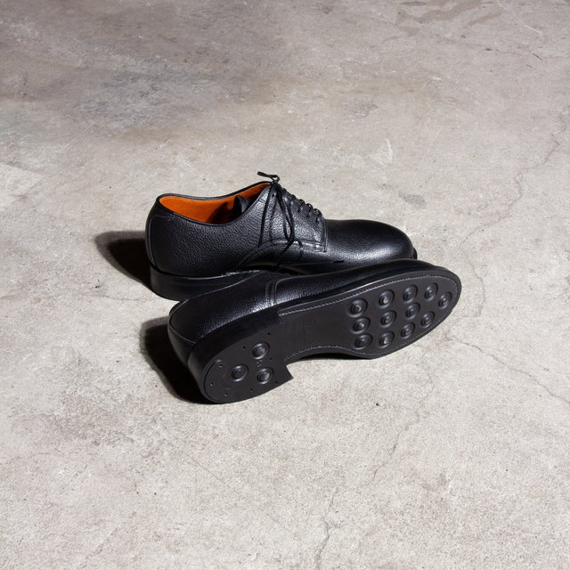 Navvy Cut Shoe - Black Tanganiyka - VIBERG