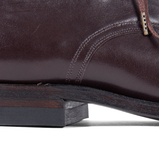 Navvy Cut Shoe - Ebony Kangaroo - VIBERG