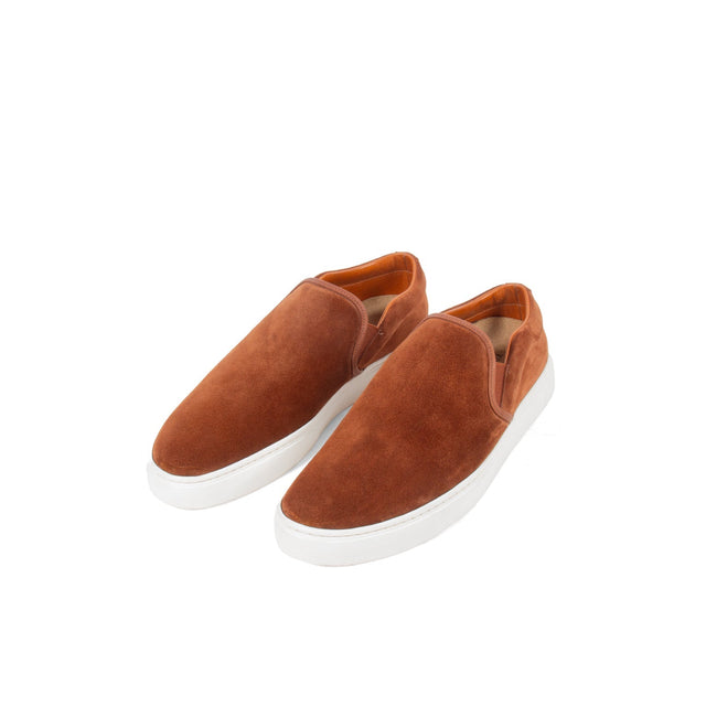 Slip On - Polo Brown Janus Calf Suede - VIBERG