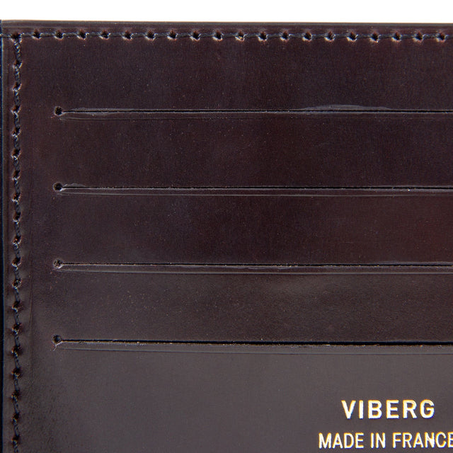 Viberg Billfold - Dark Cognac Shell Cordovan - VIBERG