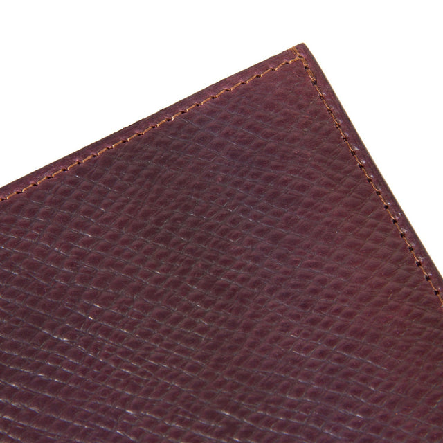 Viberg Billfold - Mahogany Hatchgrain Shell Cordovan - VIBERG