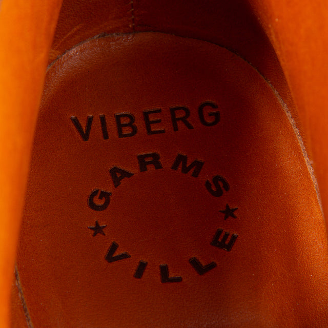 Viberg x Garmsville Brogue Navvy Boot™ in Parisian Brown Janus Suede