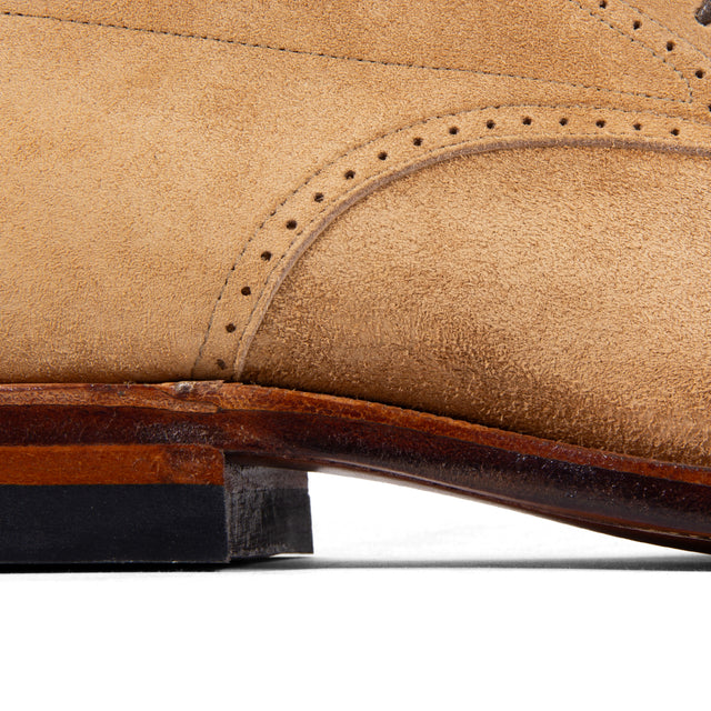 Viberg x Garmsville Brogue Navvy Boot™ in Peanut Papillon