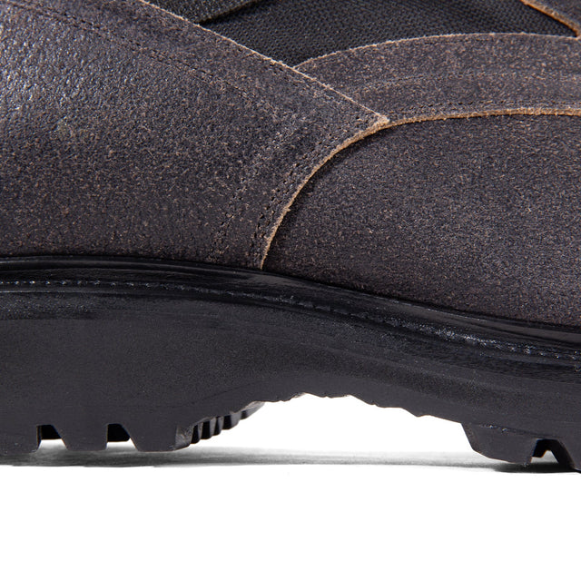 The Jungle Boot - Black Washed Waxed Flesh