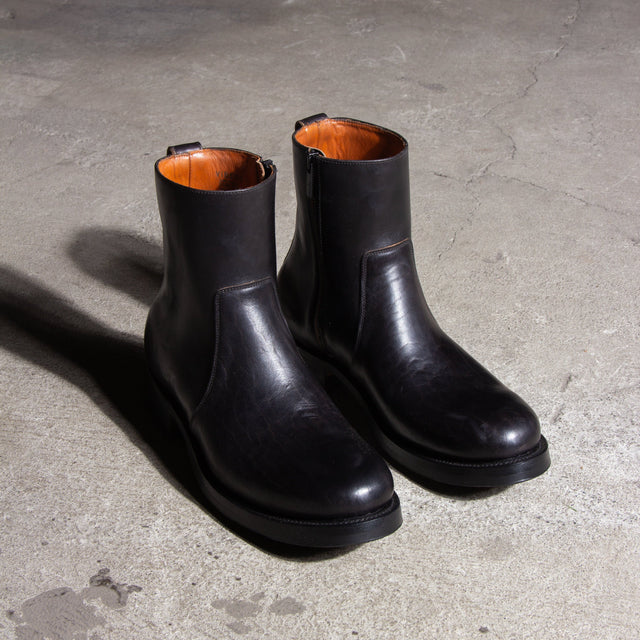 Side Zip - Black Teacore Vacchetta Lucida