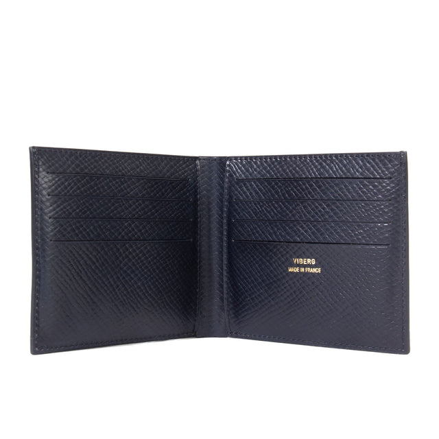 Viberg Billfold - Black Hatchgrain Shell Cordovan
