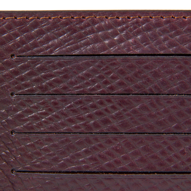 Viberg Billfold - Mahogany Hatchgrain Shell Cordovan