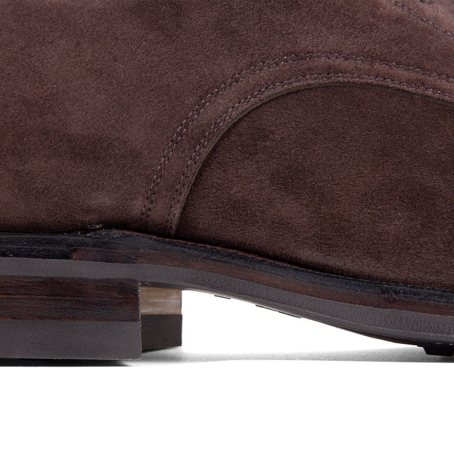 Navvy Cut Shoe BCT - Dark Chocolate Janus Suede - VIBERG