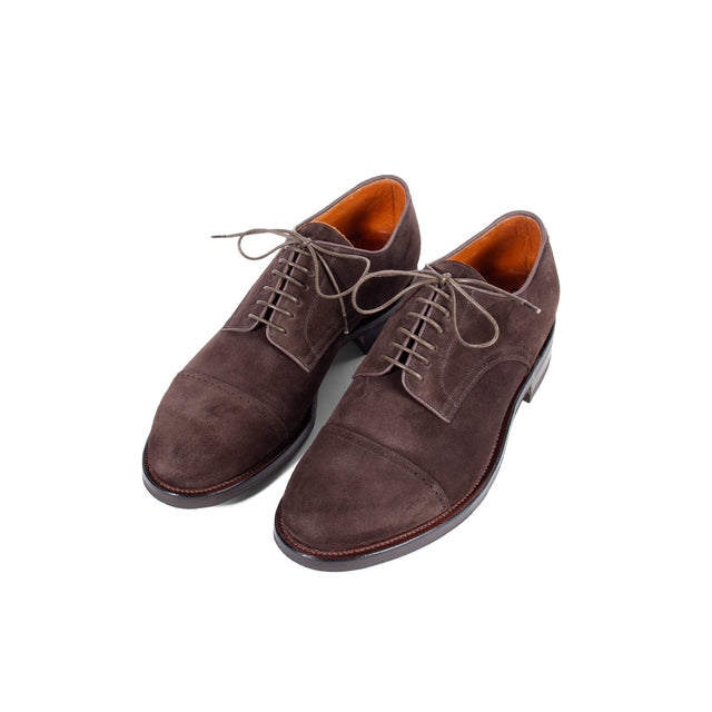 Navvy Cut Shoe BCT - Dark Chocolate Janus Suede - VIBERG