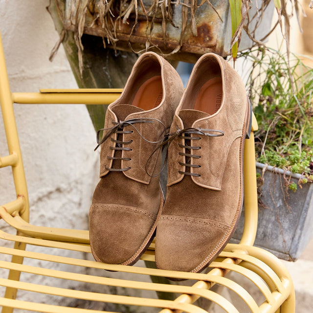 Navvy Cut Shoe - Bison Janus Calf Suede - VIBERG