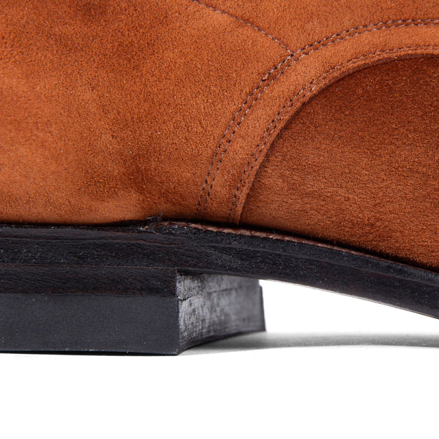 Navvy Cut Shoe - Polo Brown Janus Calf Suede - VIBERG