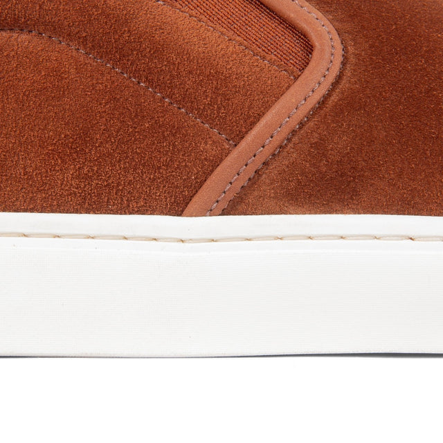 Slip On - Polo Brown Janus Calf Suede - VIBERG