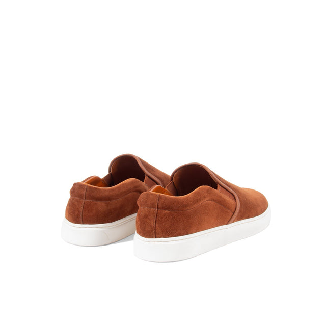 Slip On - Polo Brown Janus Calf Suede - VIBERG
