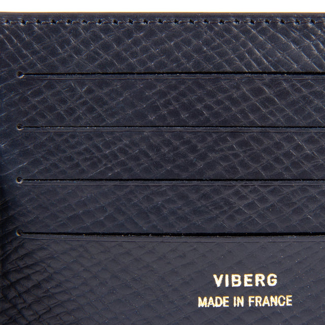 Viberg Billfold - Black Hatchgrain Shell Cordovan - VIBERG
