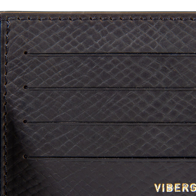 Viberg Billfold - Dark Cognac Hatchgrain Shell Cordovan - VIBERG