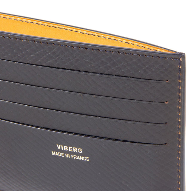 Viberg Billfold - Dark Cognac Hatchgrain Shell Cordovan - VIBERG