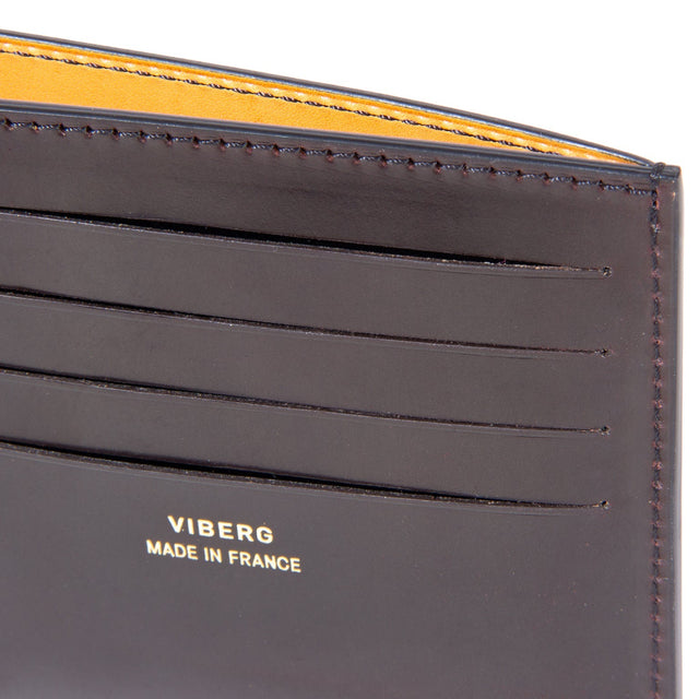 Viberg Billfold - Dark Cognac Shell Cordovan - VIBERG