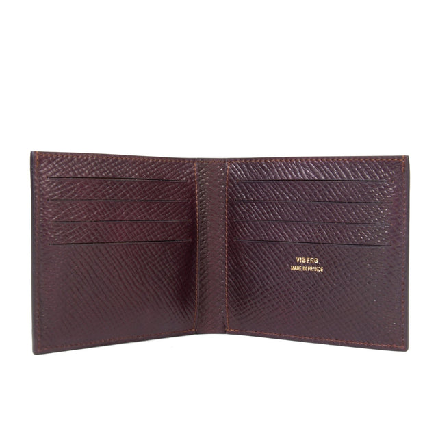 Viberg Billfold - Mahogany Hatchgrain Shell Cordovan - VIBERG
