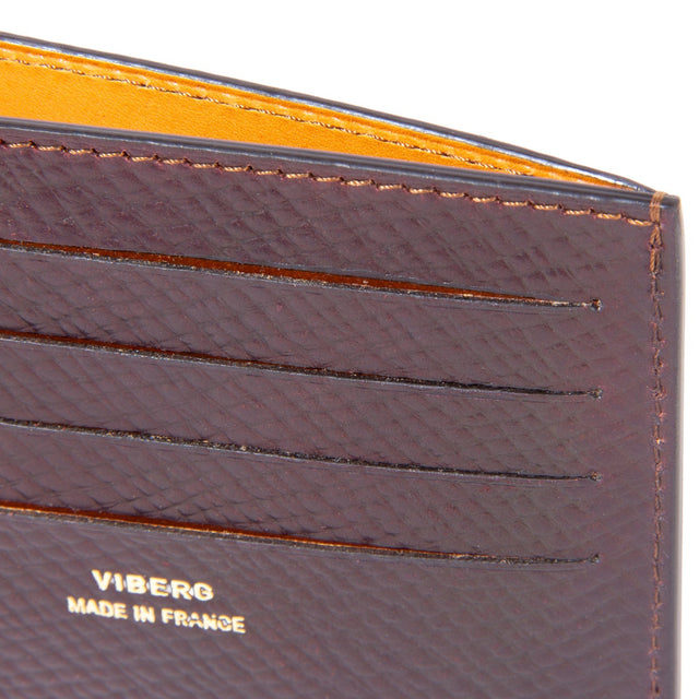 Viberg Billfold - Mahogany Hatchgrain Shell Cordovan - VIBERG